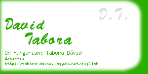 david tabora business card
